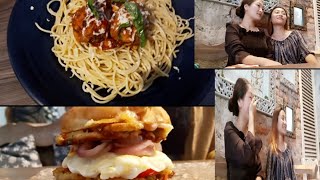 [Silent vlog] Lunch with friends|AURA cafe|Fun|dinner with kids