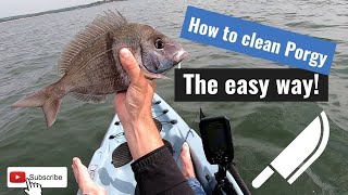 How to filet a Porgy (Scup) the easy way! NO BONES!