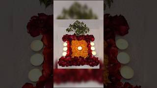 Tulsi Vivah Flowers Rangoli # tulsivivahflowersrangoli #tulsi #flowers #rangoli #diya #festival