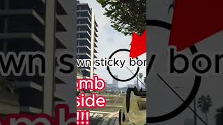 upside down sticky bomb on mknoob!!! #gtaonline #gta #trickshot