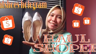 SHOPEE HAUL FLAT SHOES | hologram under 100k