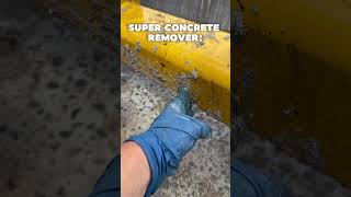 They say concrete can’t be removed with your hand