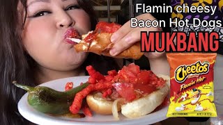 Flamin’ Cheesey Bacon Hot Dogs | I’m Done running 👮‍♀️