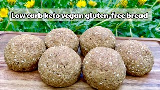 แจกสูตร ขนมปังคีโต lowcarb วีแกน กลูเตนฟรี ขนมปังคลีน  How to make Keto vegan gluten free bread #66