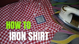 How  to Iron  a shirt  in below  3 minutes/ Iron shirt 3 minutes/ shirt Iron easy method/ saravlog