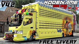 "FREE LIVERY" SHARE KODENAME SOUND ENGINE CANTER HDX CAMPA BUSSID V4.2 | MOD BUSSID TERBARU