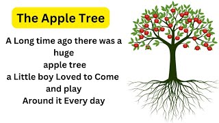 English Speaking through  Story - The apple tree | English story| English speaking skills