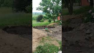 digging a hole for my sewage system