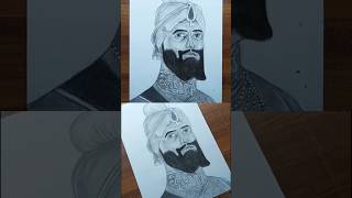 Guru gobind sing ji drawing🙏🏻|| #shorts #kiratjotsingharts #howtodraw #gurugobindsinghji