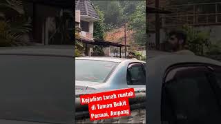 Viral Malaysia! Kejadian tanah runtuh di Taman Bukit Permai, Ampang #bencanaalam #landslide #shorts