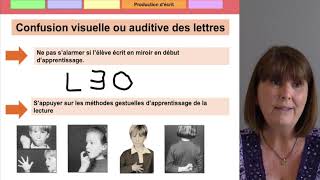 41 - Troubles du langage écrit - Impacts sur la production d'écrits