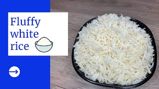 COOKED WHITE RICE / HOW TO COOK FLUFFY WHITE RICE / EFE FOOD KITCHEN