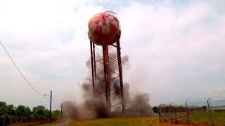 Water Tower Demolition Compilation