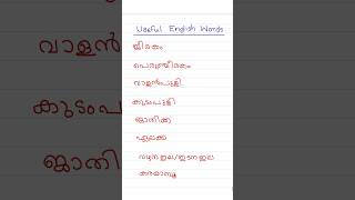 Day 44 of 100 USEFUL ENGLISH WORDS #easyenglishwithvini #spokenenglishclassinmalayalam