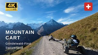 MOUNTAIN CARTING - GO KARTS - GRINDELWALD - FIRST - Switzerland - Mario Kart In Real Life (4K)