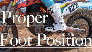 How to Ride a Dirt bike with Proper Foot Position!