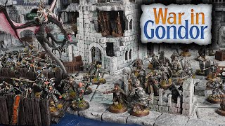 Battle of Osgiliath! ~ Orcs Attack Gondor ~ Middle Earth Battle Report