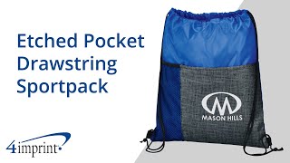 Etched Pocket Drawstring Sportpack by 4imprint