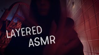 АСМР Неразборчивый шепот, многослойный звук / ASMR Layered unintelligible whisper w/hand movements