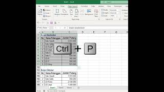 print tabel yang kita pilih saja di excel  #latihanexcel #excel #belajarexcel