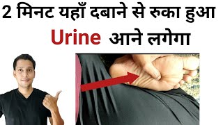 1 Point को दबाओ रुका हुआ Urine आने लगेगा | Urine Infection Ka Ilaj | Peshab Khul Ke Aane Ka ilaj |