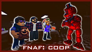 FNAF: COOP | Three Idiots Vs. Freddy Fazbear | ROBLOX