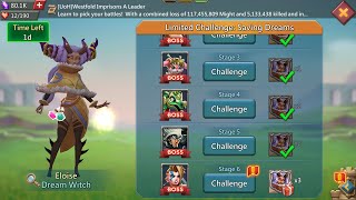 Lords mobile limited Challenge Dream witch stage 6 | saving dreams stage 6 | Eloise stage 6 |