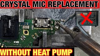 Mic replacement without heat pump how to fix critical mic easy trick #howtofix #mic #uhphonefixer