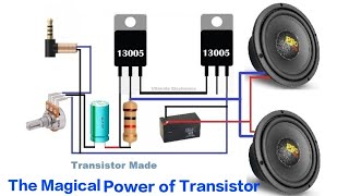 How to make powerful amplifier at home #13005 #amplifier #electronics #circuit