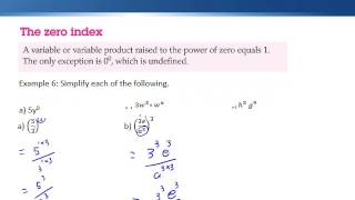 More index laws and index properties