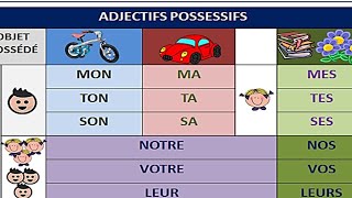 GLI AGGETTIVI POSSESSIVI FRANCESI - Lezione 17