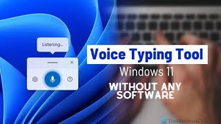 How To Voice Typing in Laptop | Voice Typing Kaise Kare Windows 11 MA |