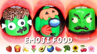 15 Minutes Satisfying ASMR Eating EMOJI FOOD CHALLENGE Mukbang Compilation 먹방