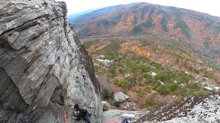 Maginot Line Shortoff Mountain Linville Gorge North Carolina Classic Trad- pitch two