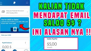 Ini Alasan Kenapa Kalian Tidak Mendapat Email Claim Saldo 5$ - Event Paypal Mendapat Saldo 5$