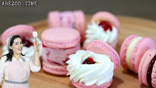 آموزش چند تا فیلینگ و کرم جذاب برای ماکارون و شیرینی با آرزو/filling of macarons recipe