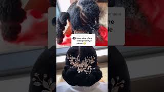 Bridal Updo for Natural Hair Bride | Crochet Hair | Natural Hair