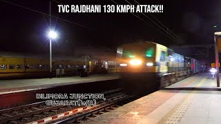 Devastating WDP-4D Trivandrum Rajdhani Tears Tracks & Lashes Bilimora Jn. at 130 KMPH! #highspeed