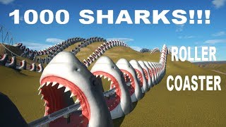 Planet Coaster: 1000 Sharks!! Roller Coaster