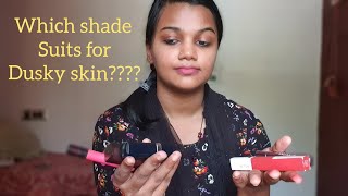 LIPSTICK SHADES FOR DUSKY SKIN|NUDES|SWATCHES