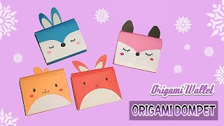 Cara membuat Dompet dari Kertas tanpa Lem | How to make a cut paper wallet | Dompet Kertas