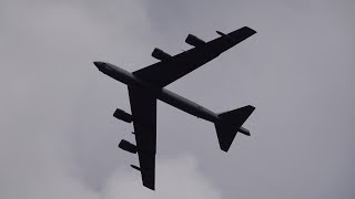 B-52H Stratofortress flyover and landing for Dover Airshow 2024