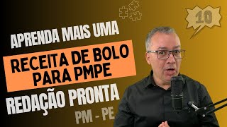 APRENDA MAIS UMA RECEITA DE BOLO - REDAÇÃO PRONTA PMPE