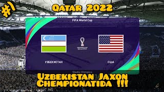 PES 2021 | UZBEKISTAN VS USA | FIFA WORLD CUP QATAR 2022 | GAMEPLAY PS4 | #1