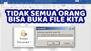 Cara Memberikan Kata Sandi (Password) di File Microsft Word | Protect Document