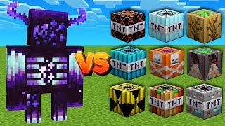 warden vs every tnt in Minecraft experiment