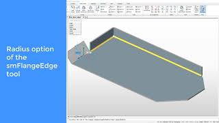 Wie man mit dem Kantenwerkzeug Blechkanten in Flansche umwandelt   BricsCAD Mechanical