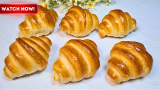 Easy Homemade Croissant with Nutella | Flaky and Buttery Recipe