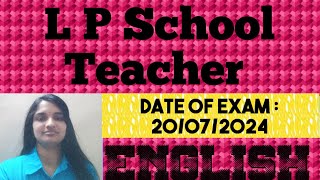 88/2024 || L P School Teacher || English