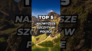 Najwyższe szczyty w Polsce! 🏔️ #top5 #geografia #polska #wiedza #edukacja